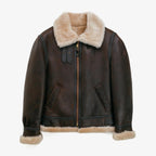 B-3 Sheepskin Shearling Aviator Flight Jacket