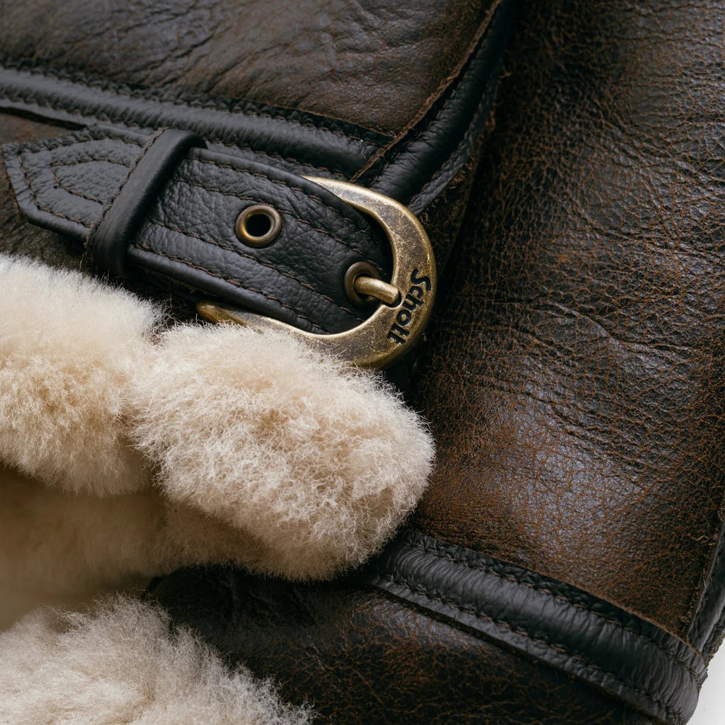 B-3 Sheepskin Shearling Aviator Flight Jacket