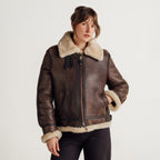 B-3 Sheepskin Shearling Aviator Flight Jacket
