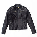 Café Racer Women's Black Leather Jacket