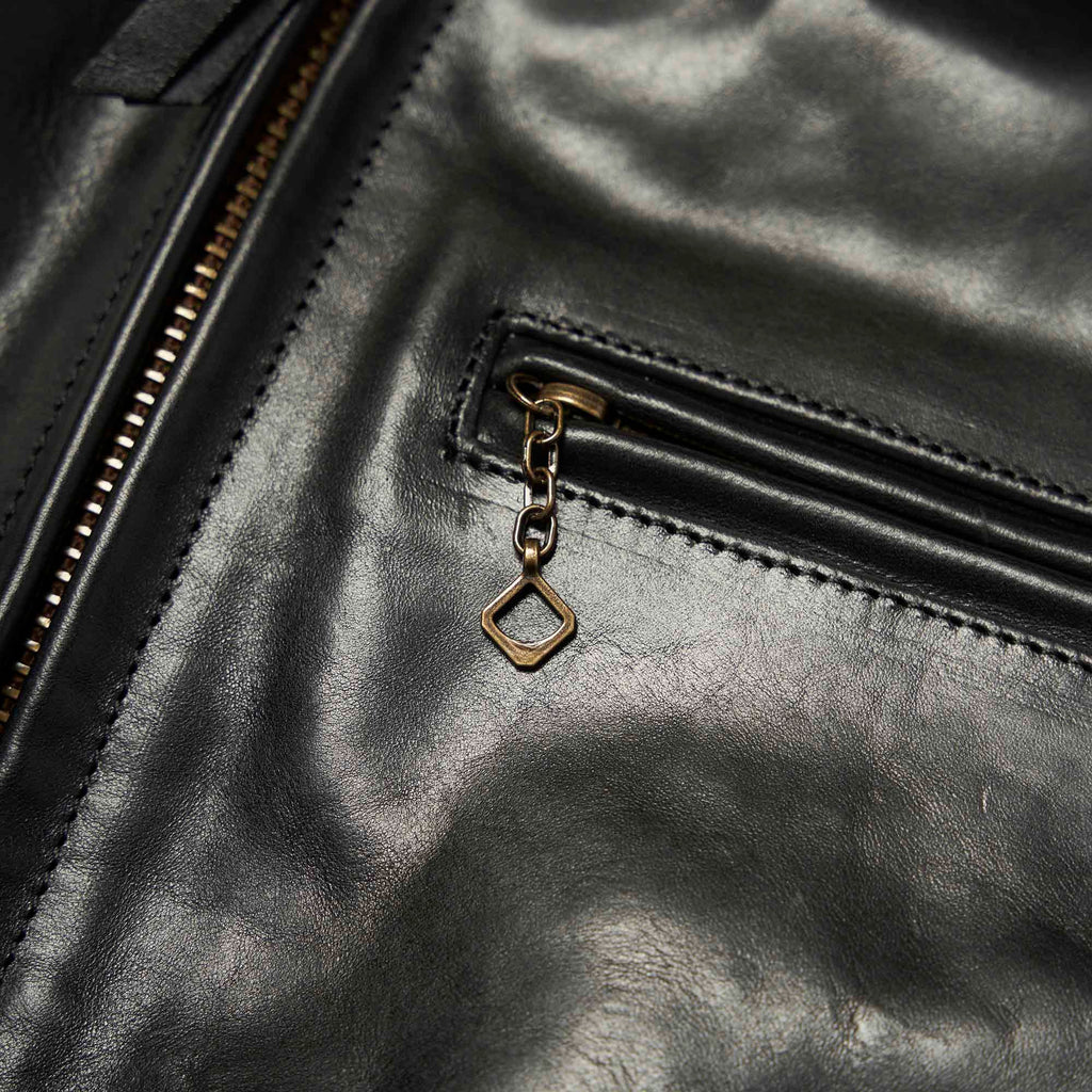 Men's Black Biker Leather Jacket