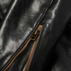 Men's Black Biker Leather Jacket