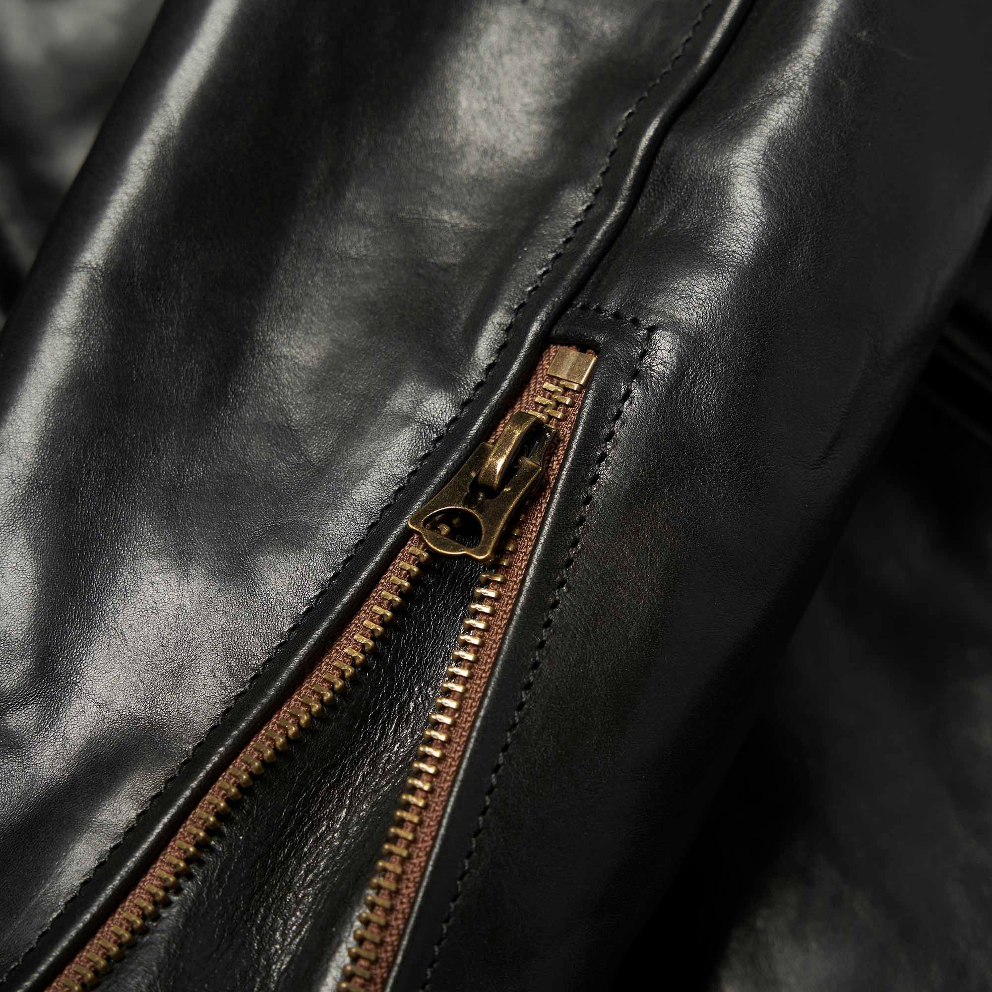 Men's Black Biker Leather Jacket