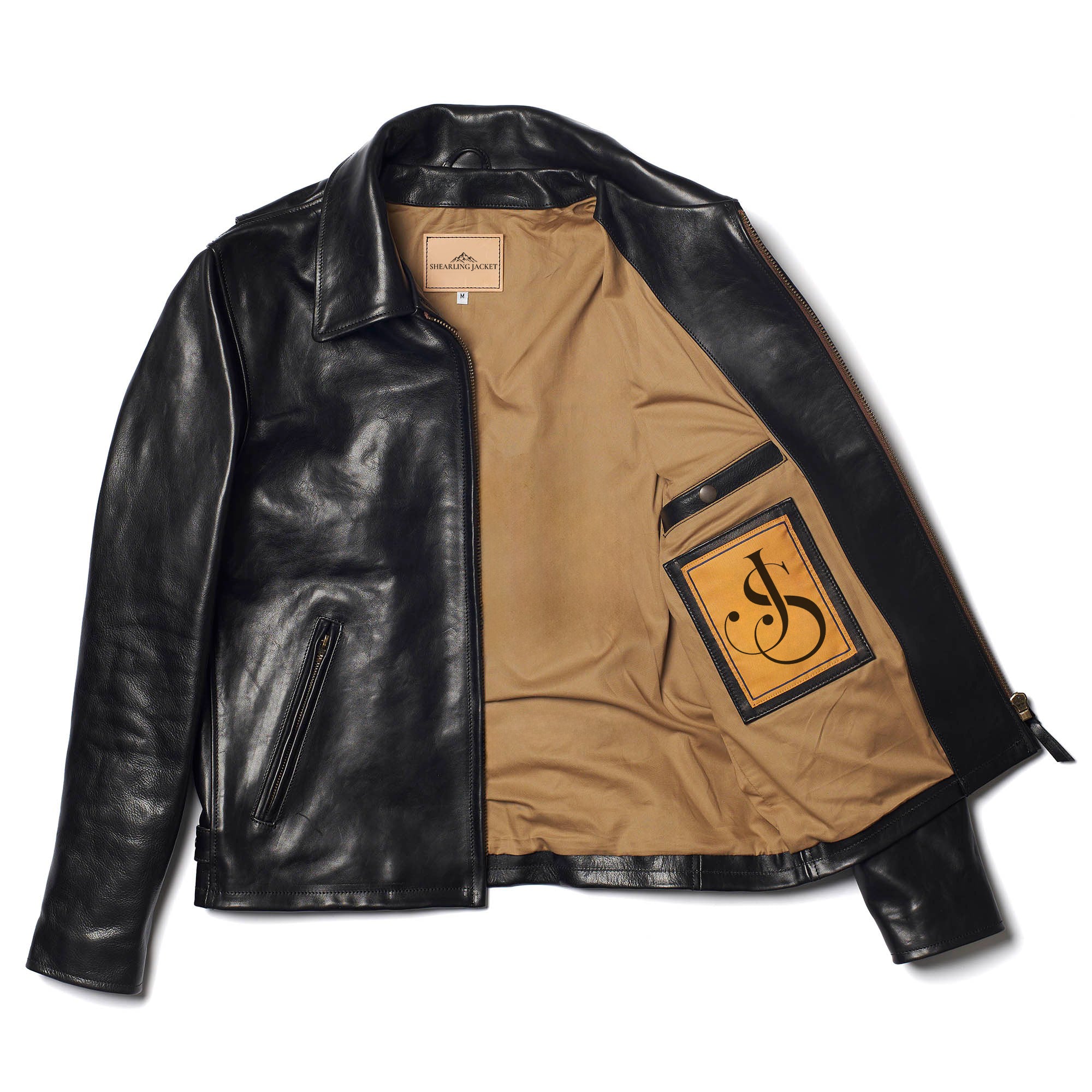 Men's Black Biker Leather Jacket