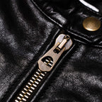 Café Racer Women's Black Leather Jacket