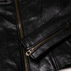 Café Racer Women's Black Leather Jacket