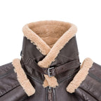 Men's RAF Fighter Weight Sheepskin Leather Bomber Jacket