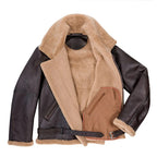 Men's RAF Fighter Weight Sheepskin Leather Bomber Jacket