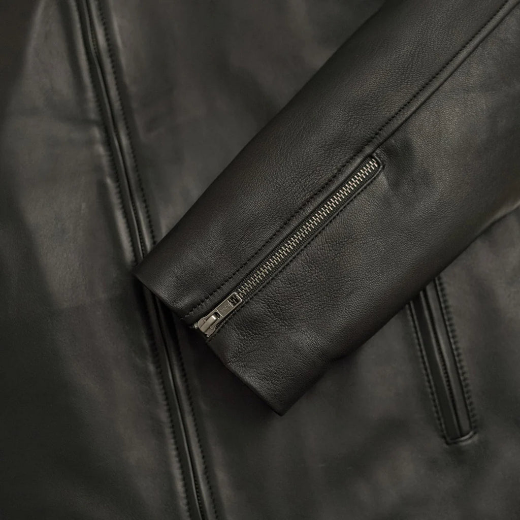 Men's Black Leather Moto Jacket | Biker Jacket