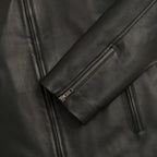 Men's Black Leather Moto Jacket | Biker Jacket
