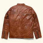 Men's Brown Leather Biker Jacket | Motorcycle Jacket