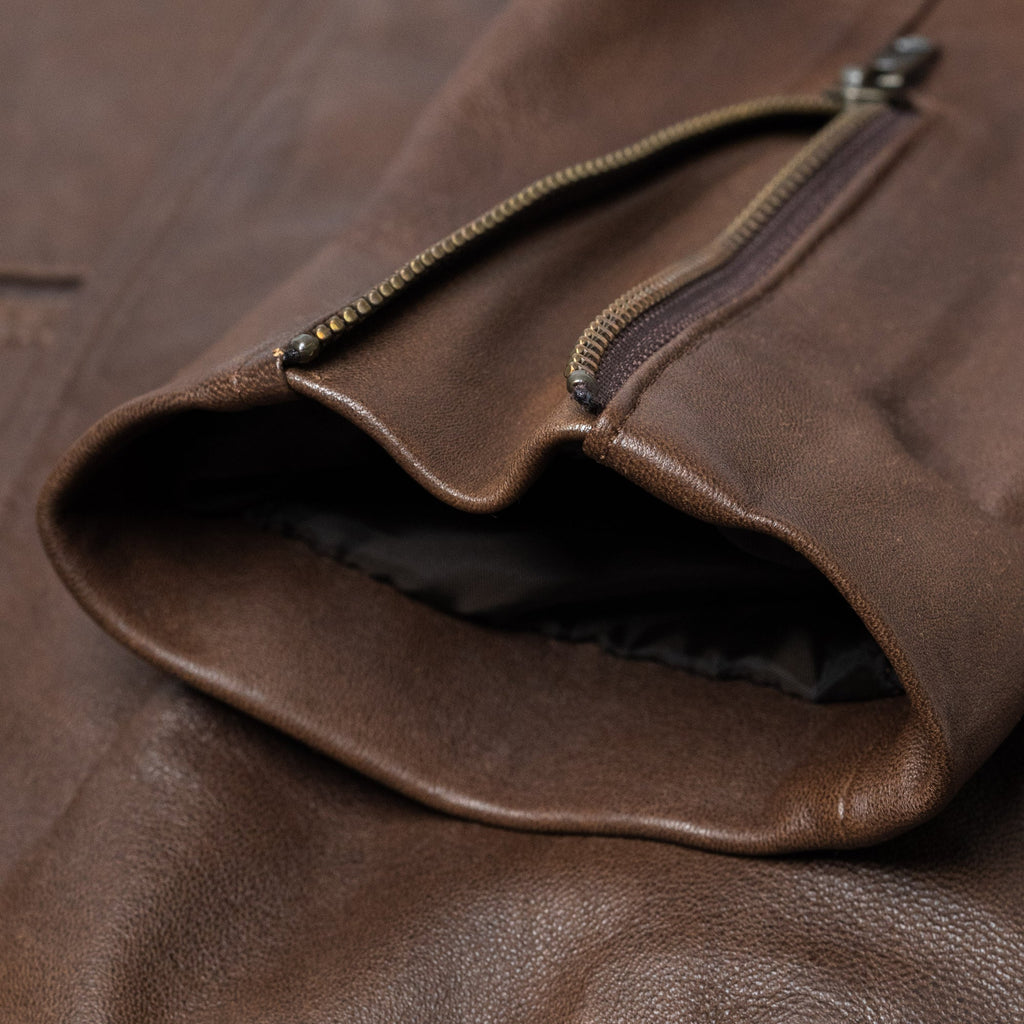 Men's Dark Brown Leather Biker Jacket | Moto Jacket