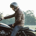 Men's Dark Brown Leather Biker Jacket | Moto Jacket