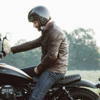 Men's Dark Brown Leather Biker Jacket | Moto Jacket