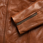 Men's Brown Leather Biker Jacket | Motorcycle Jacket