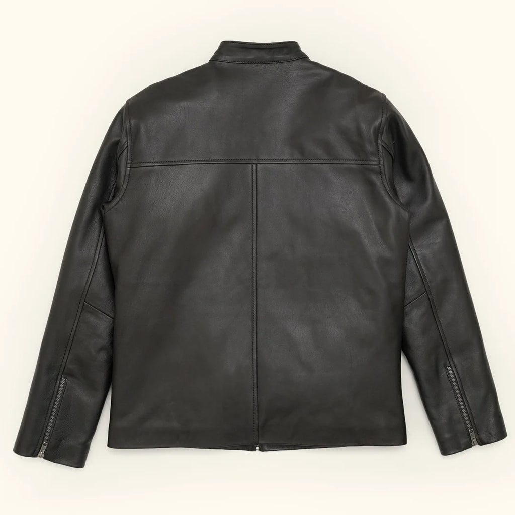 Men's Black Leather Moto Jacket | Biker Jacket