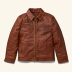Men's Brown Legacy Leather Flight Jacket – Full Grain Cow Leather