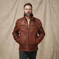 Men's Brown Legacy Leather Flight Jacket – Full Grain Cow Leather