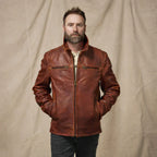 Men's Brown Legacy Leather Flight Jacket – Full Grain Cow Leather