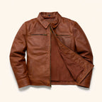 Men's Brown Legacy Leather Flight Jacket – Full Grain Cow Leather