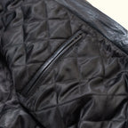 Men's Black Lambskin Leather Biker Jacket