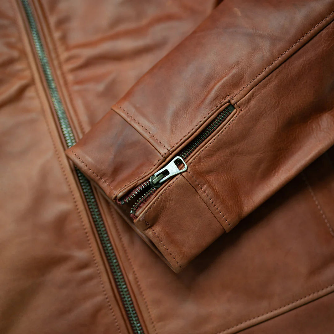Men's Brown Legacy Leather Flight Jacket – Full Grain Cow Leather