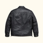 Men's Black Lambskin Leather Biker Jacket