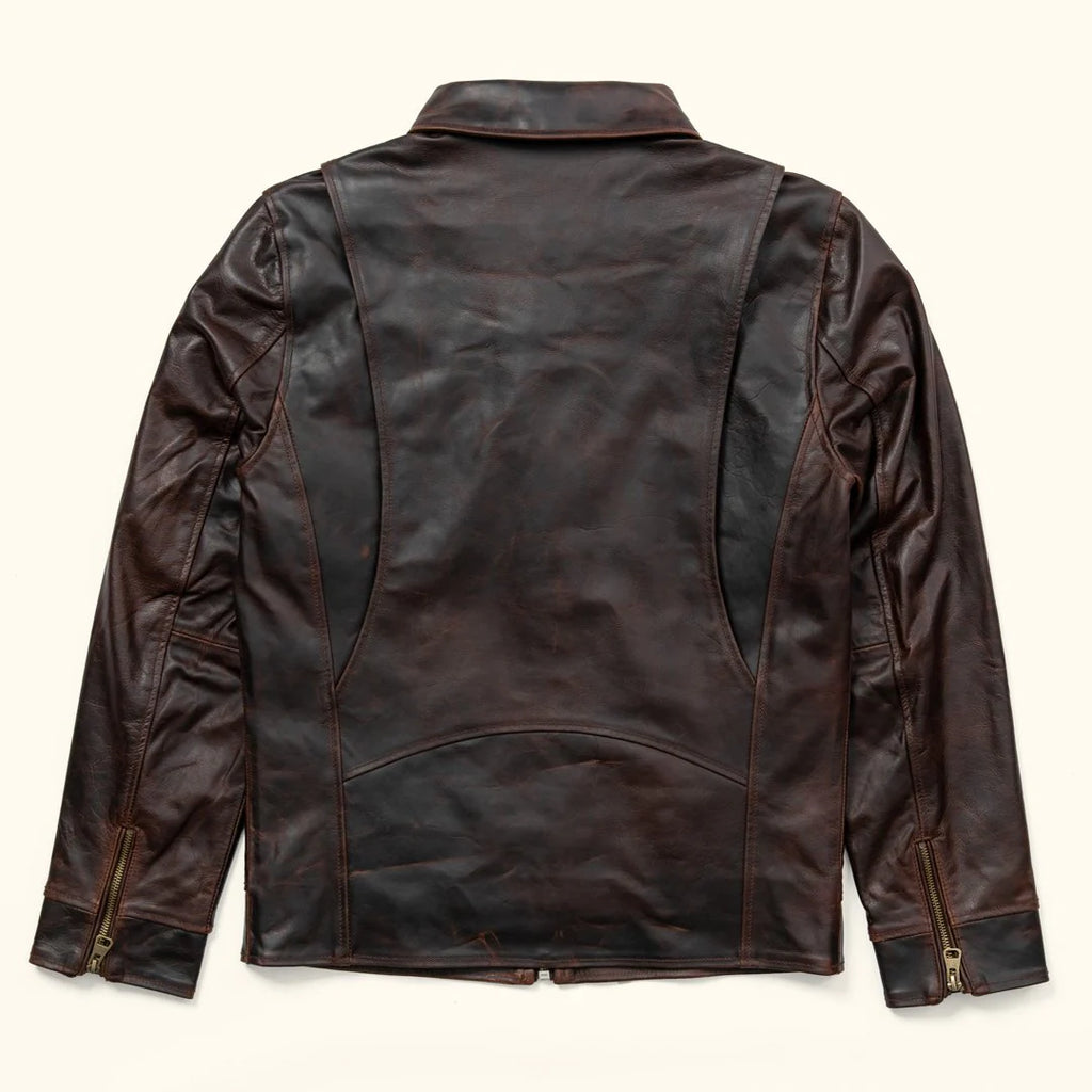 Men's Dark Brown Legacy Leather Flight Jacket – Full Grain Cow Leather