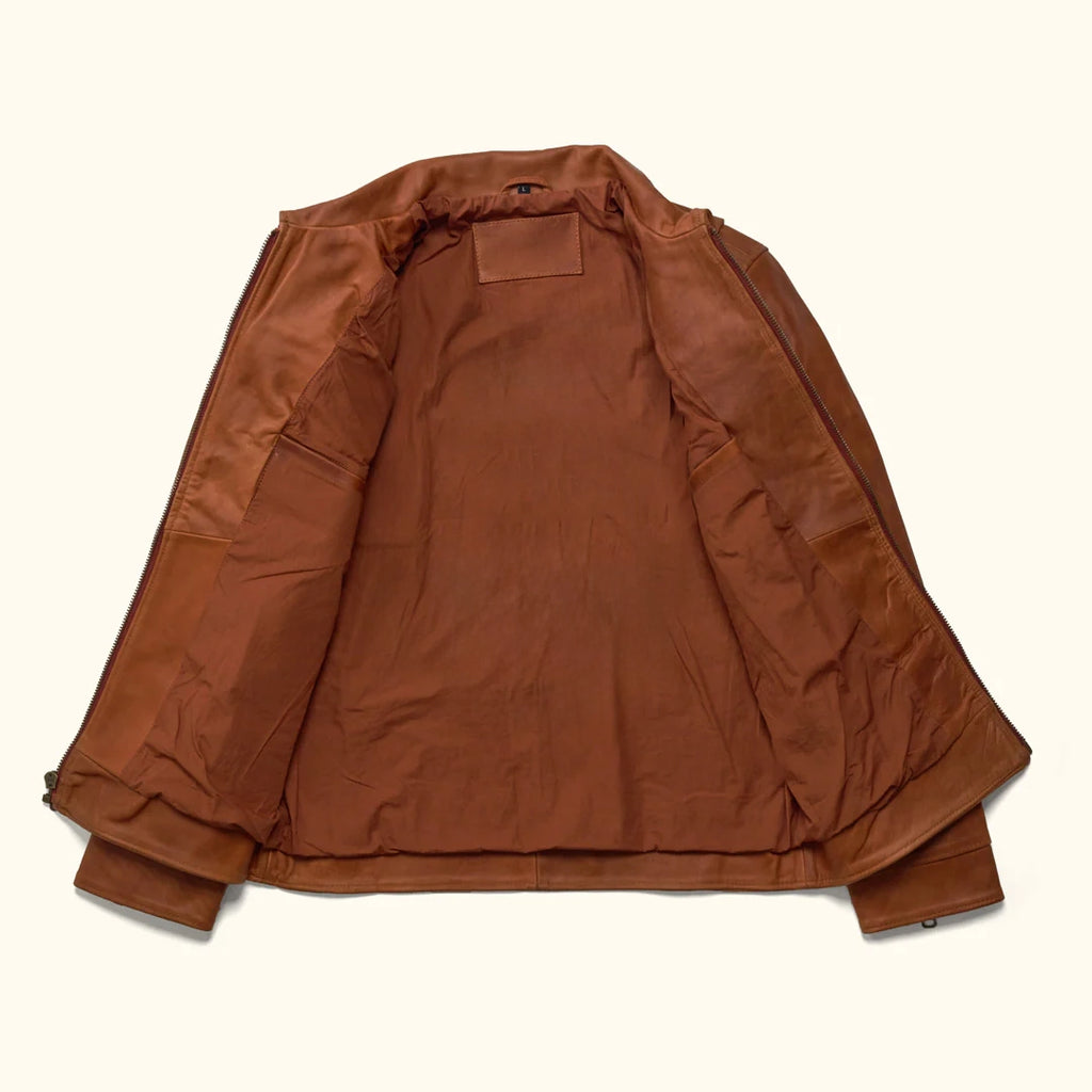 Men's Brown Legacy Leather Flight Jacket – Full Grain Cow Leather