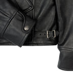 Men's Black Moto Jacket – Vintage Style Motorcycle Leather Jacket