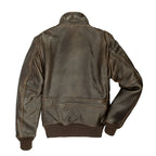 Men's Vintage Brown Lambskin Leather Motorcycle Jacket | Raiders Moto Jacket