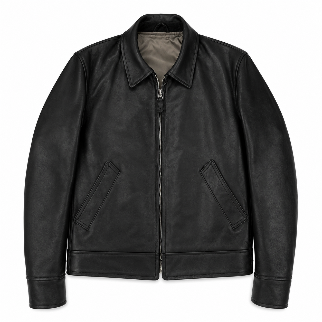 Men's Black Moto Jacket – Vintage Style Motorcycle Leather Jacket