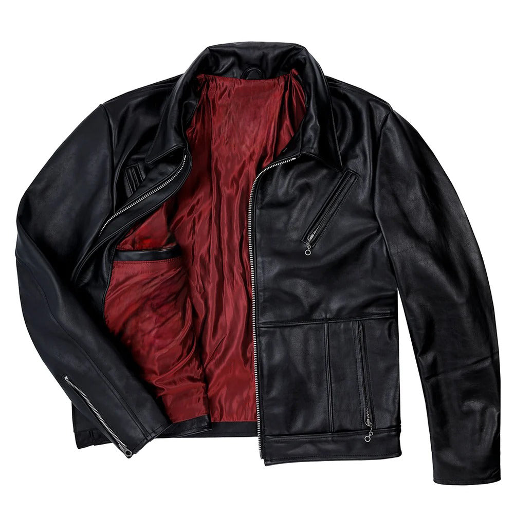 Men's Black Victory Rider Leather Moto Jacket | Biker Jacket