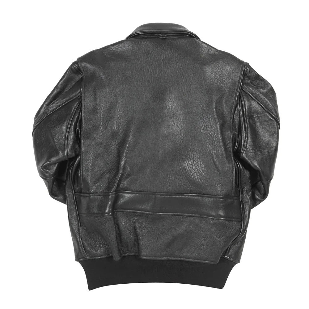 Men's Black Lambskin Leather Motorcycle Jacket | Raiders Moto Jacket