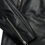 Men's 1960 Leather Racer Jacket – Slim Fit Café Racer Biker Jacket