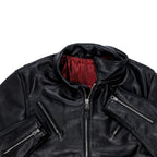 Men's Black Victory Rider Leather Moto Jacket | Biker Jacket