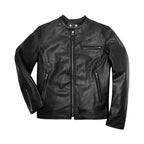 Men's 1960 Leather Racer Jacket – Slim Fit Café Racer Biker Jacket