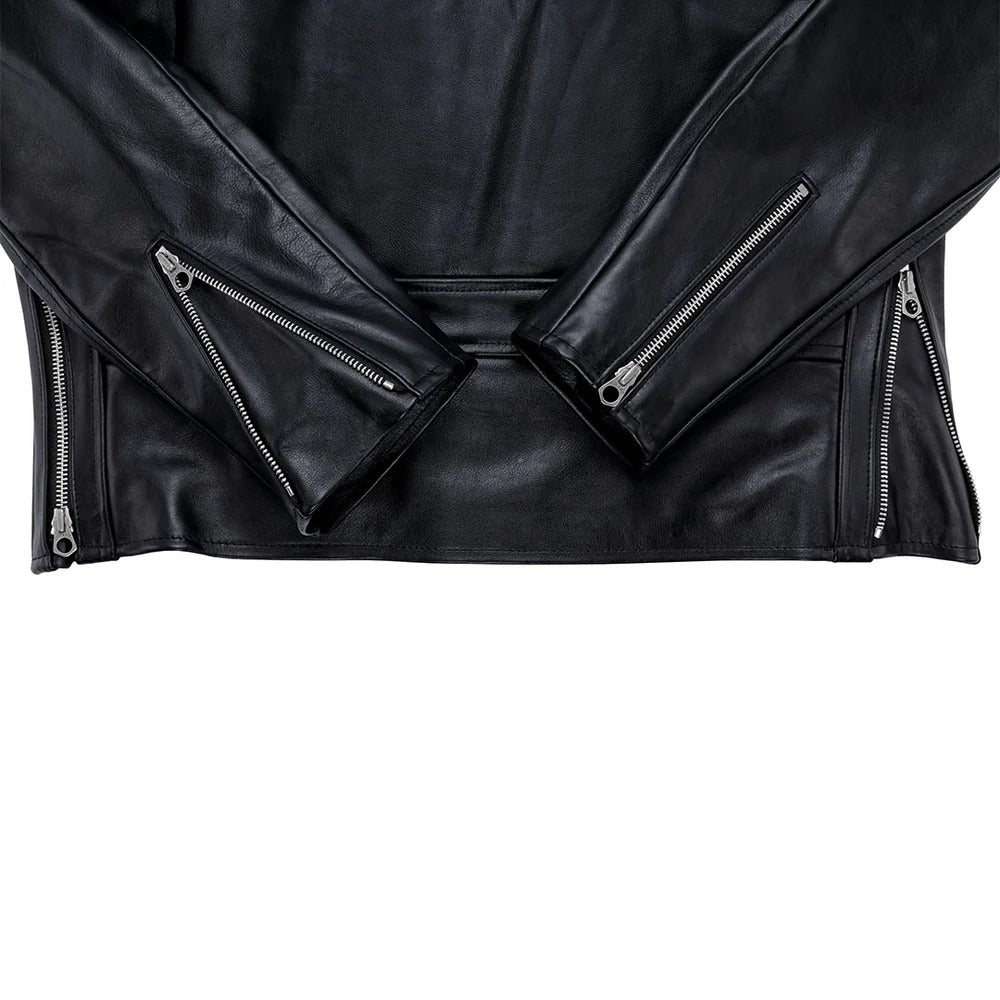 Men's Black Victory Rider Leather Moto Jacket | Biker Jacket