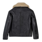 Men's B-2 Shearling Bomber Jacket – WWI Flight Jacket in Genuine Sheepskin Leather