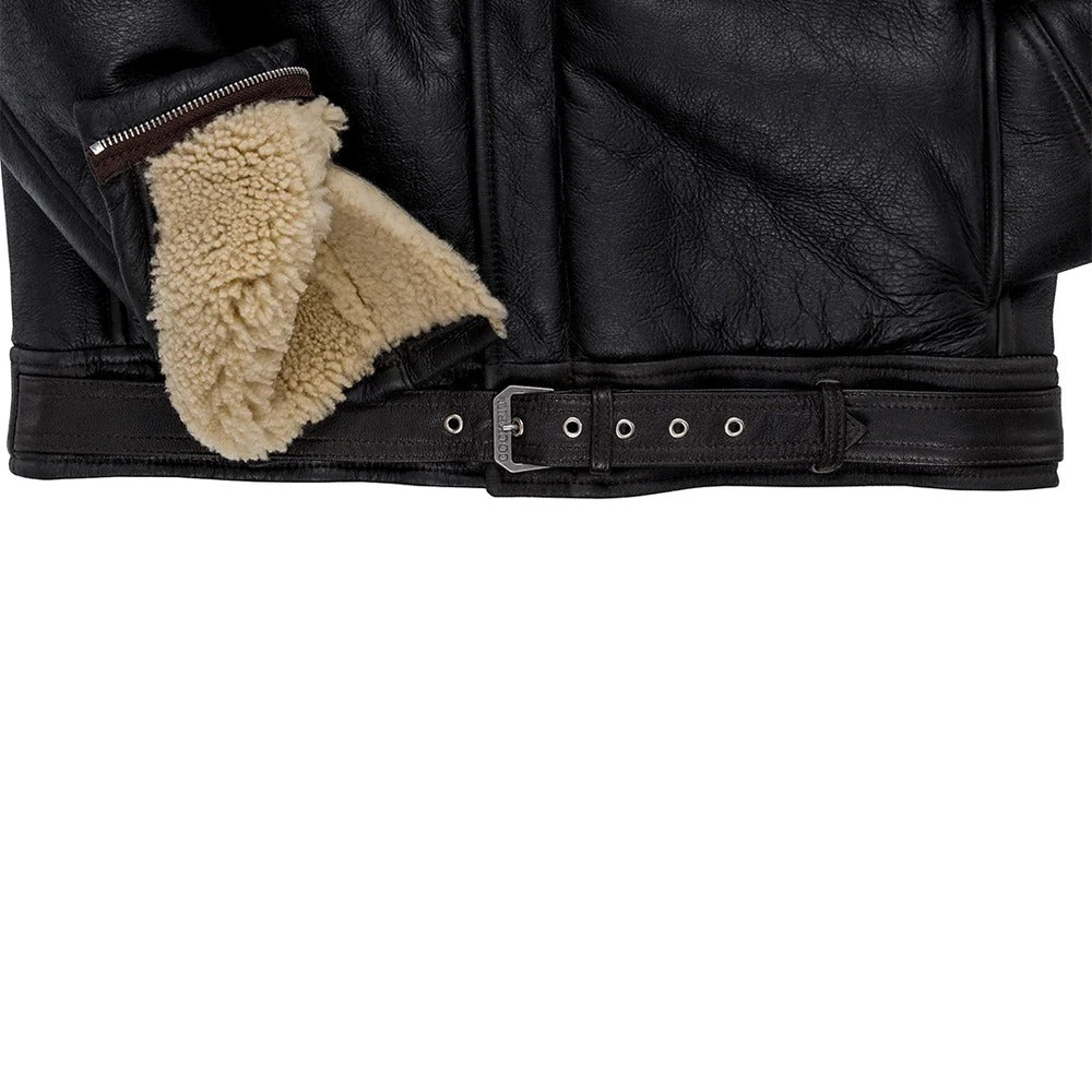 Men's B-2 Shearling Bomber Jacket – WWI Flight Jacket in Genuine Sheepskin Leather