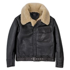 Men's B-2 Shearling Bomber Jacket – WWI Flight Jacket in Genuine Sheepskin Leather