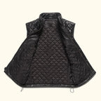 Men's Quilted Leather Vest