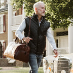 Men's Quilted Leather Vest