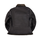 Men's Black Ops B6 Shearling Bomber Jacket – Snow Top Sheepskin Leather Coat