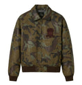 Men's Camo Leather Bomber Jacket | USA Heritage Logo