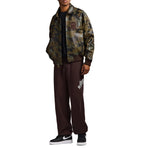Men's Camo Leather Bomber Jacket | USA Heritage Logo