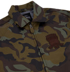 Men's Camo Leather Bomber Jacket | USA Heritage Logo