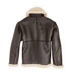Men's Champ Bomber Shearling Jacket – Genuine Sheepskin Leather Belted Flight Jacket