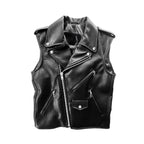 Men's Leather Biker Vest