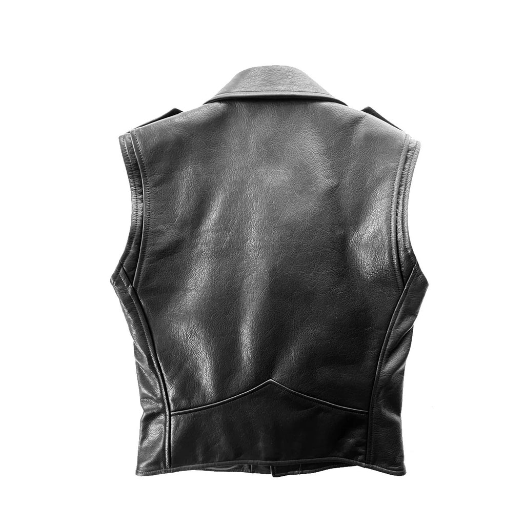 Men's Leather Biker Vest
